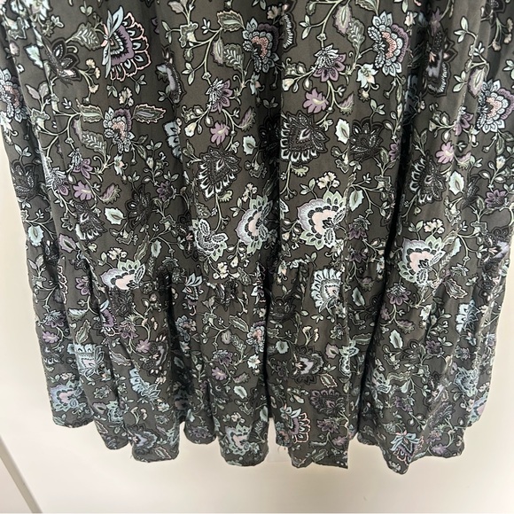 Torrid Tea Length Challis Front Tiered A-line Dress Paisley Size 2X - Picture 5 of 9